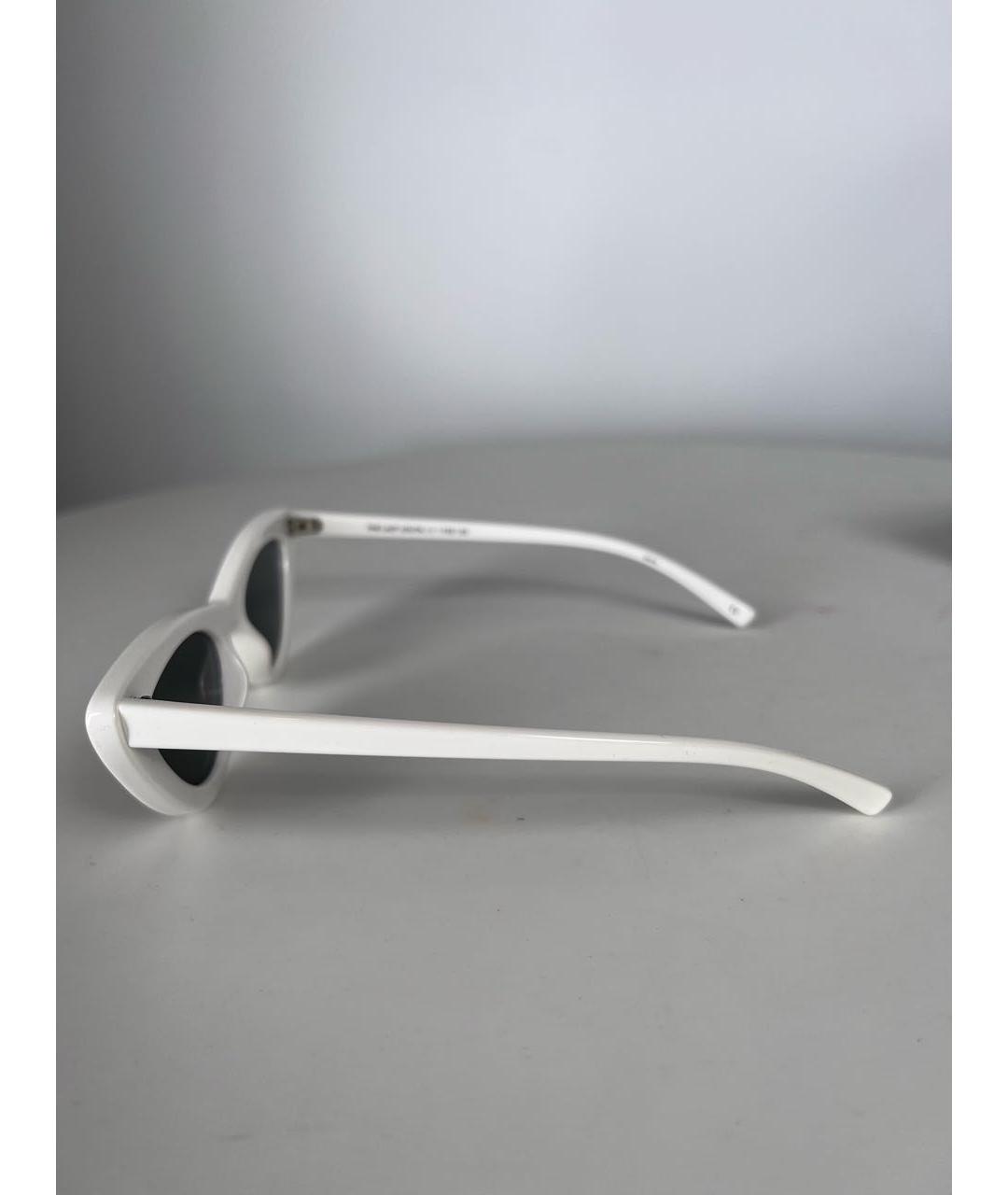 LE SPECS Белые пластиковые солнцезащитные очки, фото 3