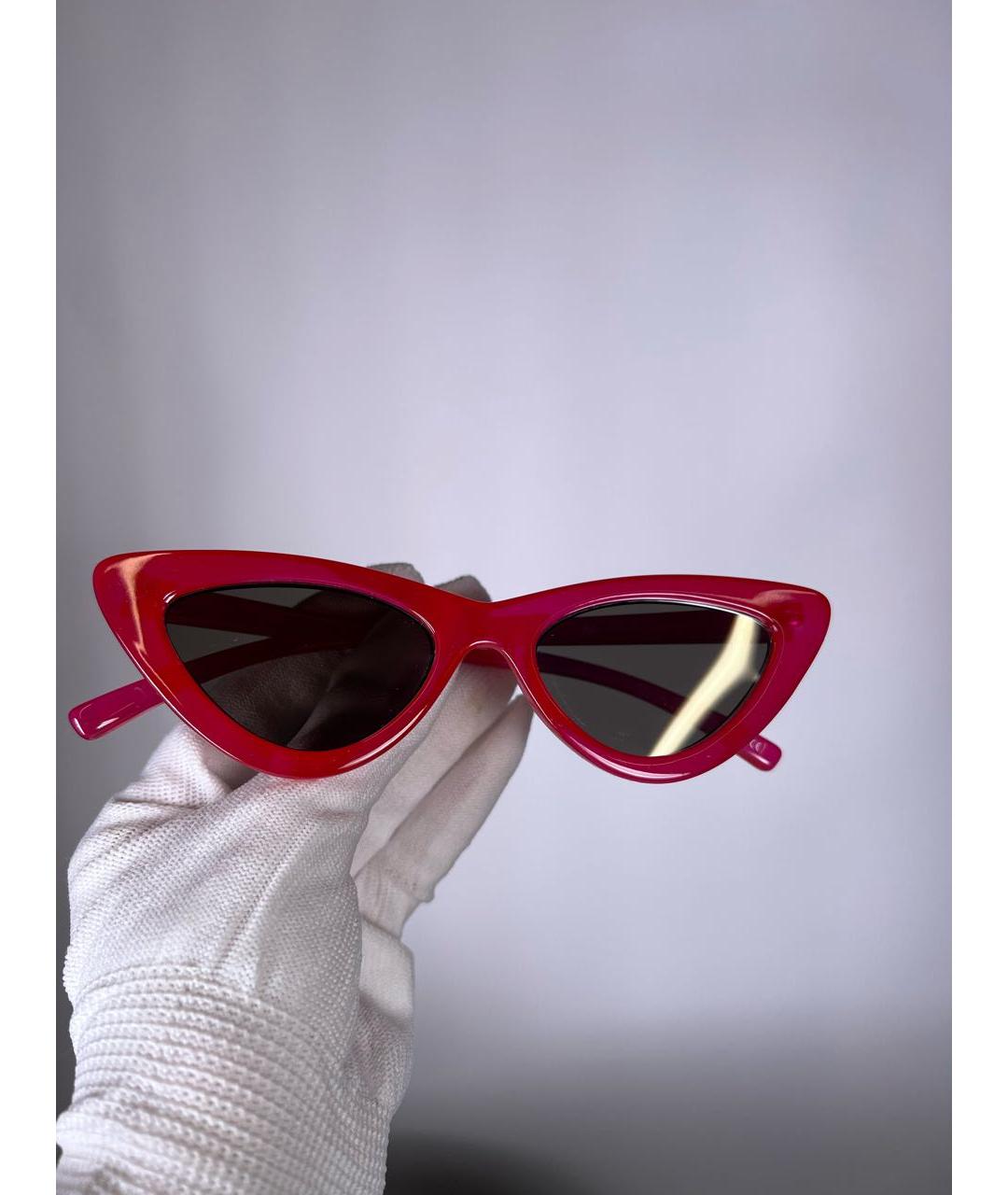 LE SPECS Красные пластиковые солнцезащитные очки, фото 6