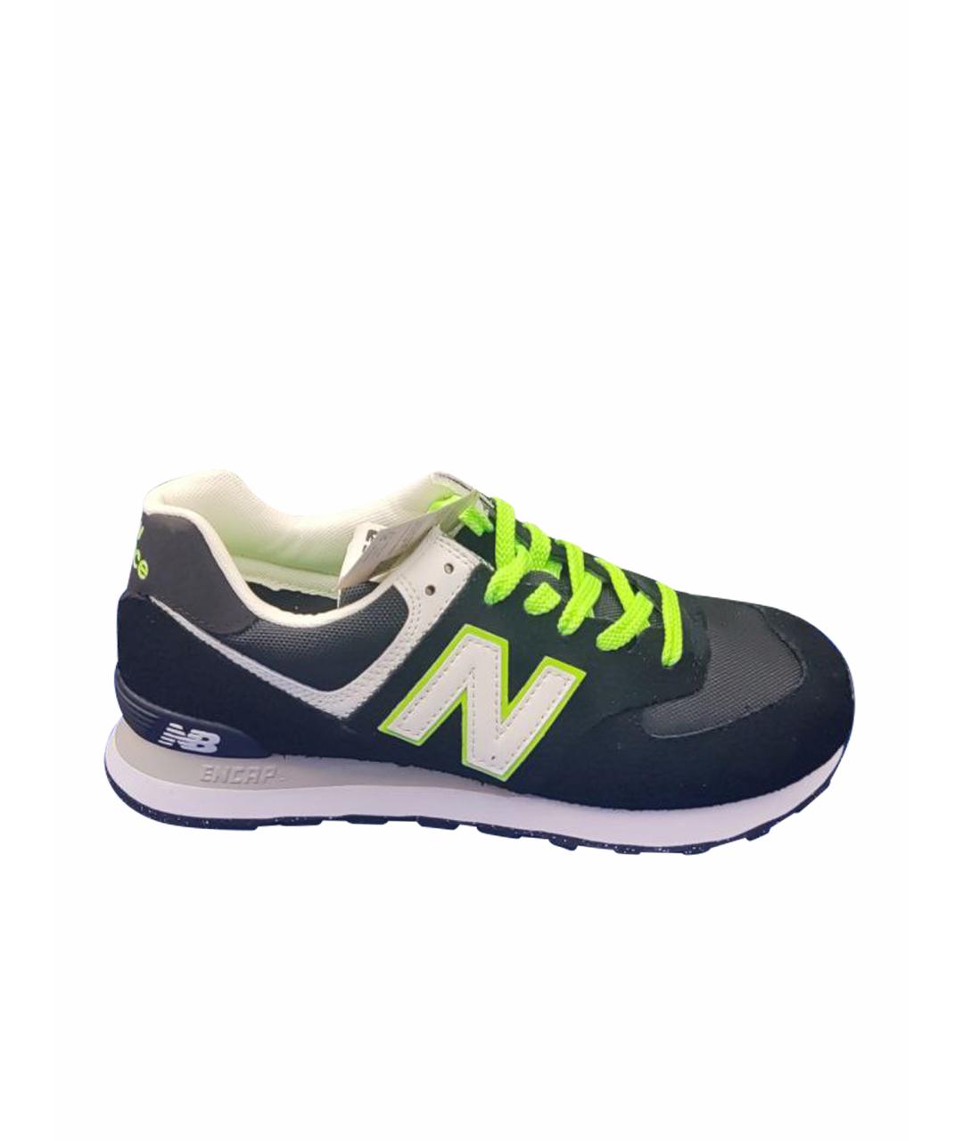 NEW BALANCE Черные замшевые низкие кроссовки / кеды, фото 1