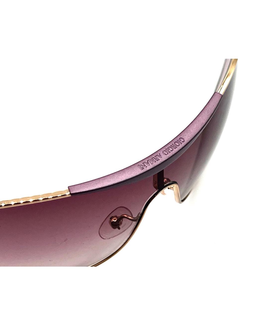 GIORGIO ARMANI Розовые металлические солнцезащитные очки, фото 5