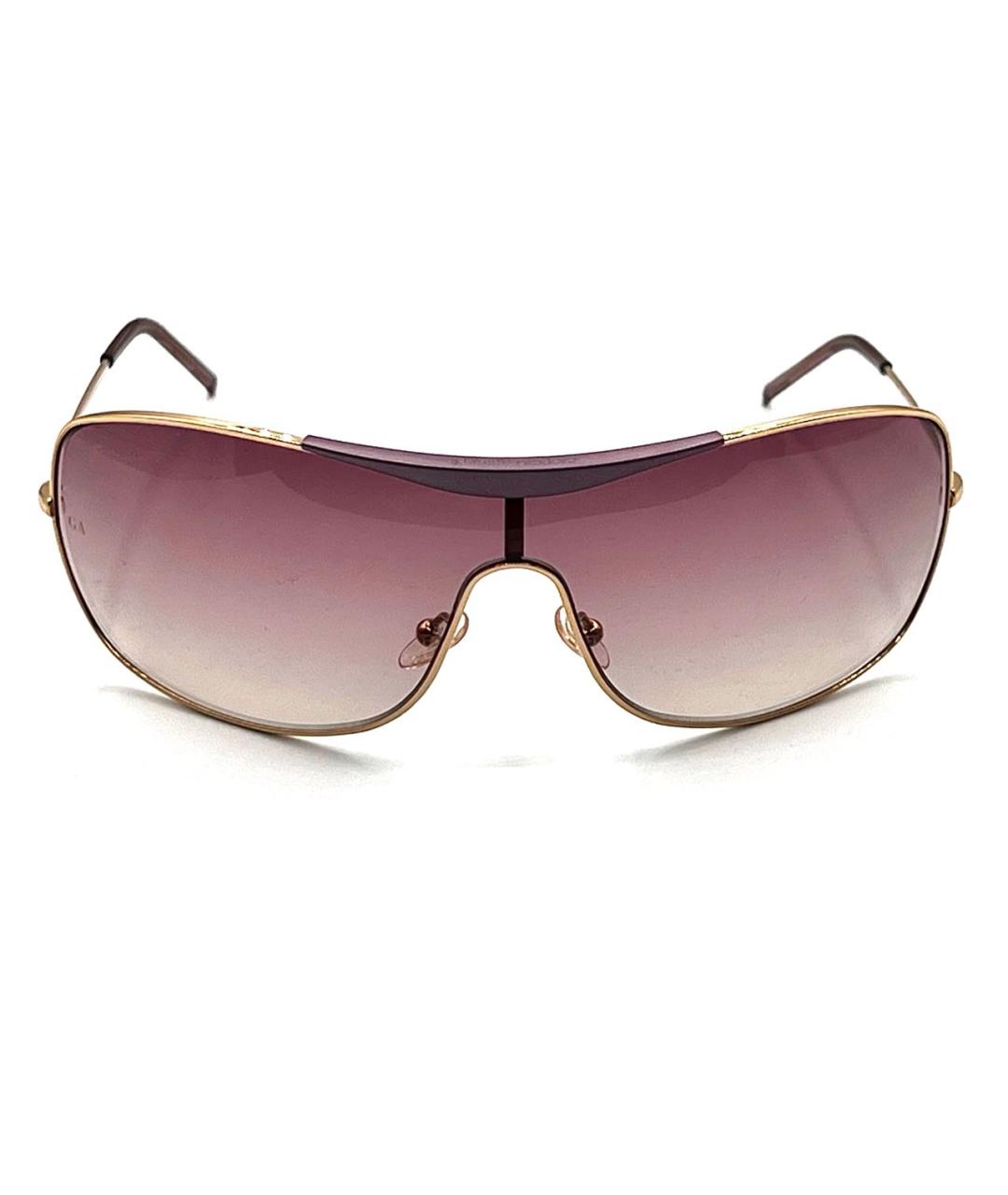 GIORGIO ARMANI Розовые металлические солнцезащитные очки, фото 3