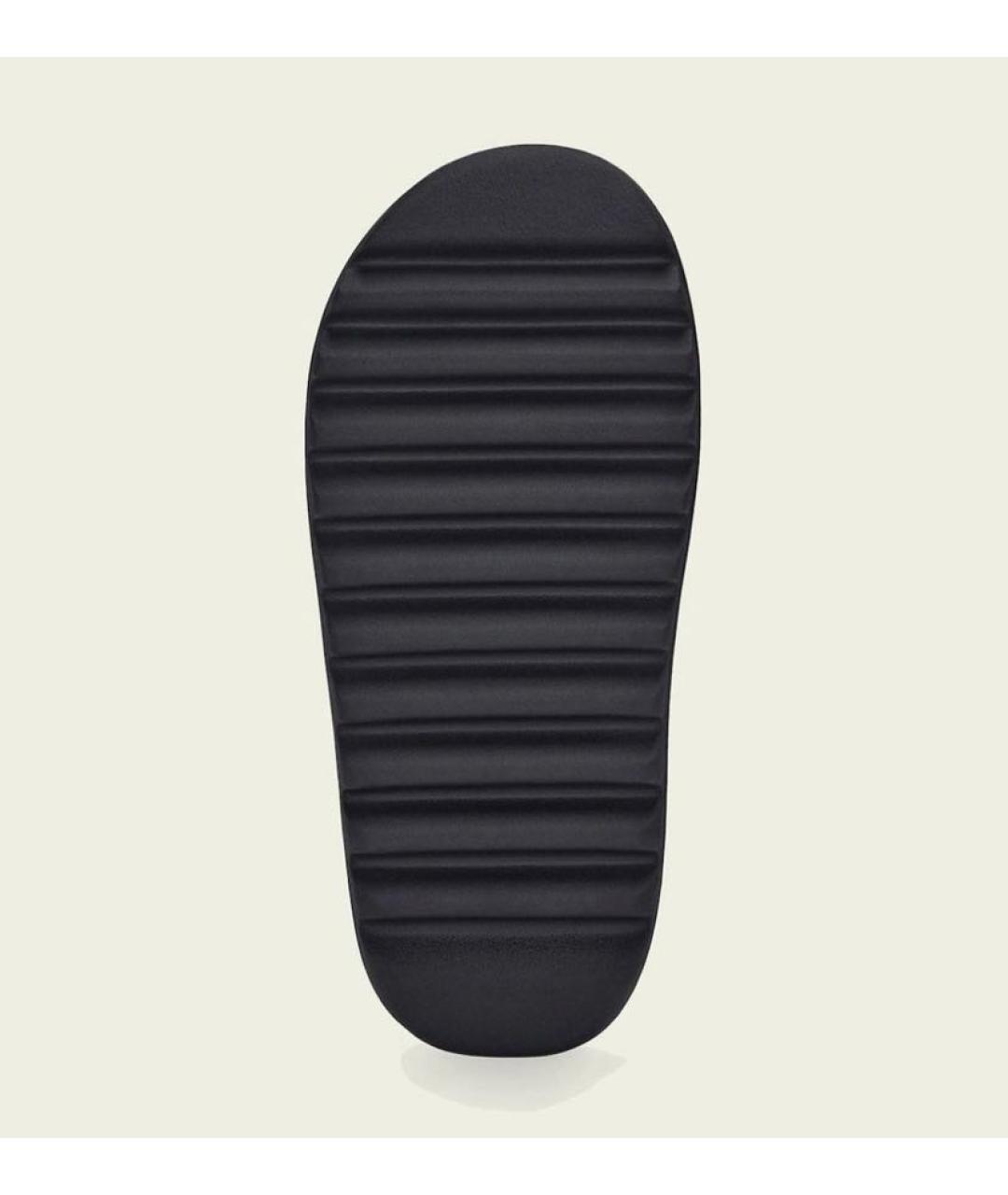 ADIDAS YEEZY Черные резиновые шлепанцы, фото 3
