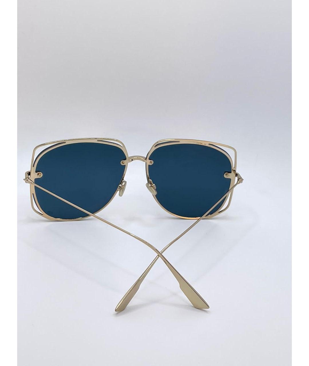 CHRISTIAN DIOR PRE-OWNED Темно-синие металлические солнцезащитные очки, фото 4