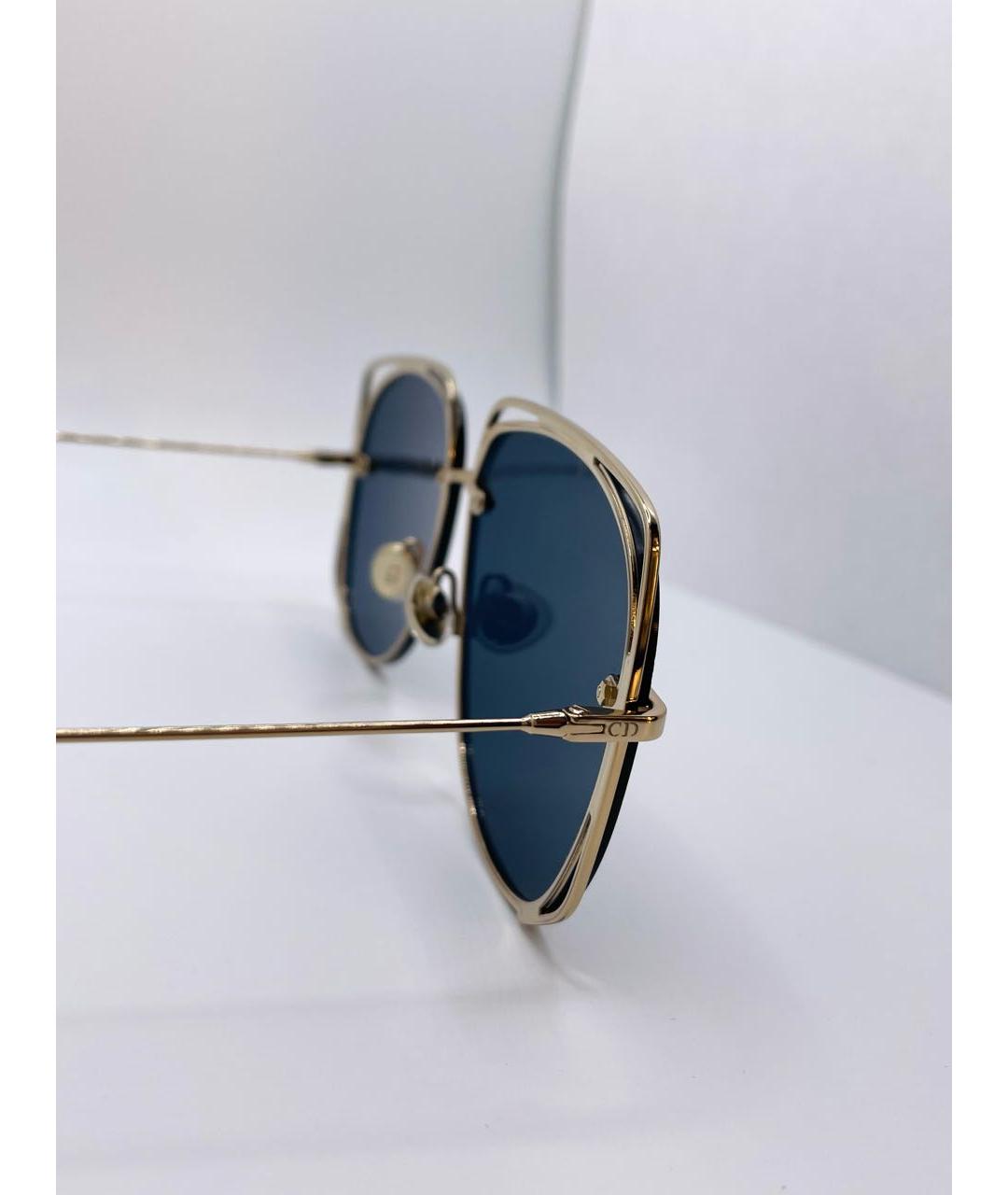 CHRISTIAN DIOR PRE-OWNED Темно-синие металлические солнцезащитные очки, фото 7