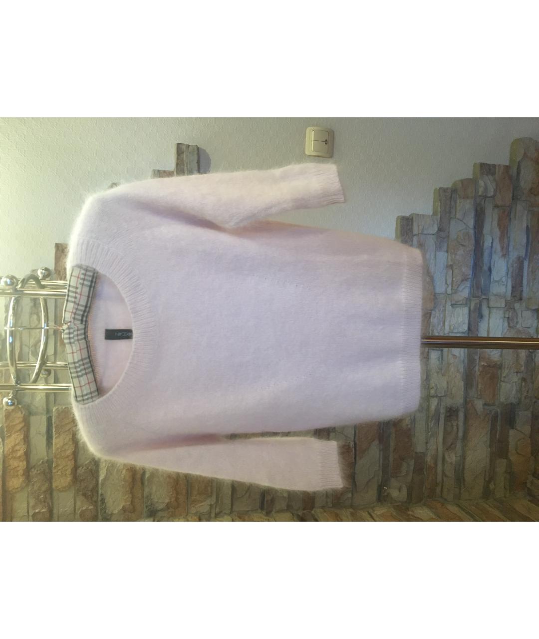 MARC CAIN Розовый кашемировый джемпер / свитер, фото 6