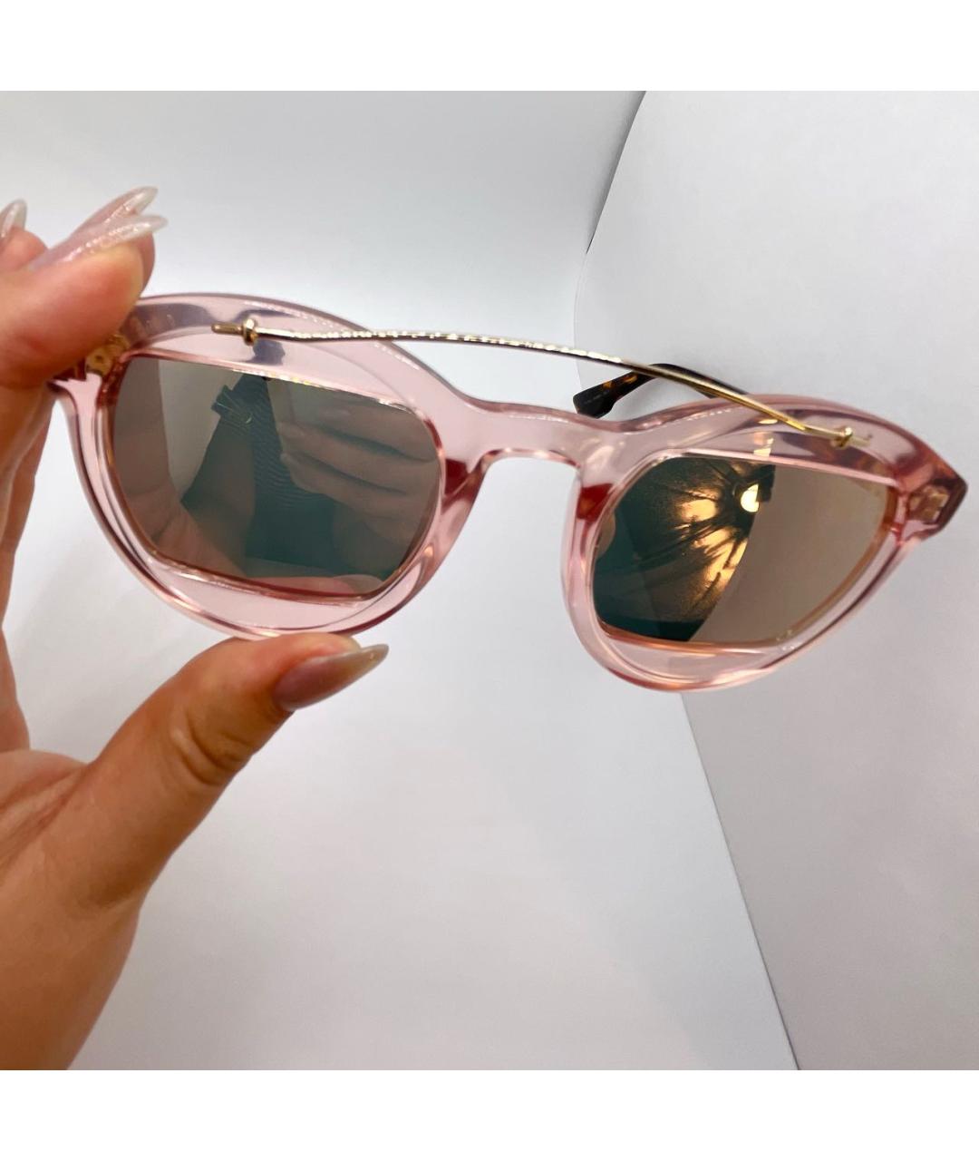 CHRISTIAN DIOR Розовые пластиковые солнцезащитные очки, фото 2