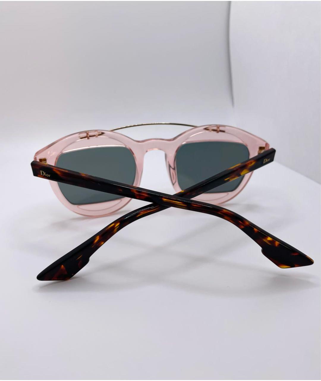 CHRISTIAN DIOR Розовые пластиковые солнцезащитные очки, фото 8