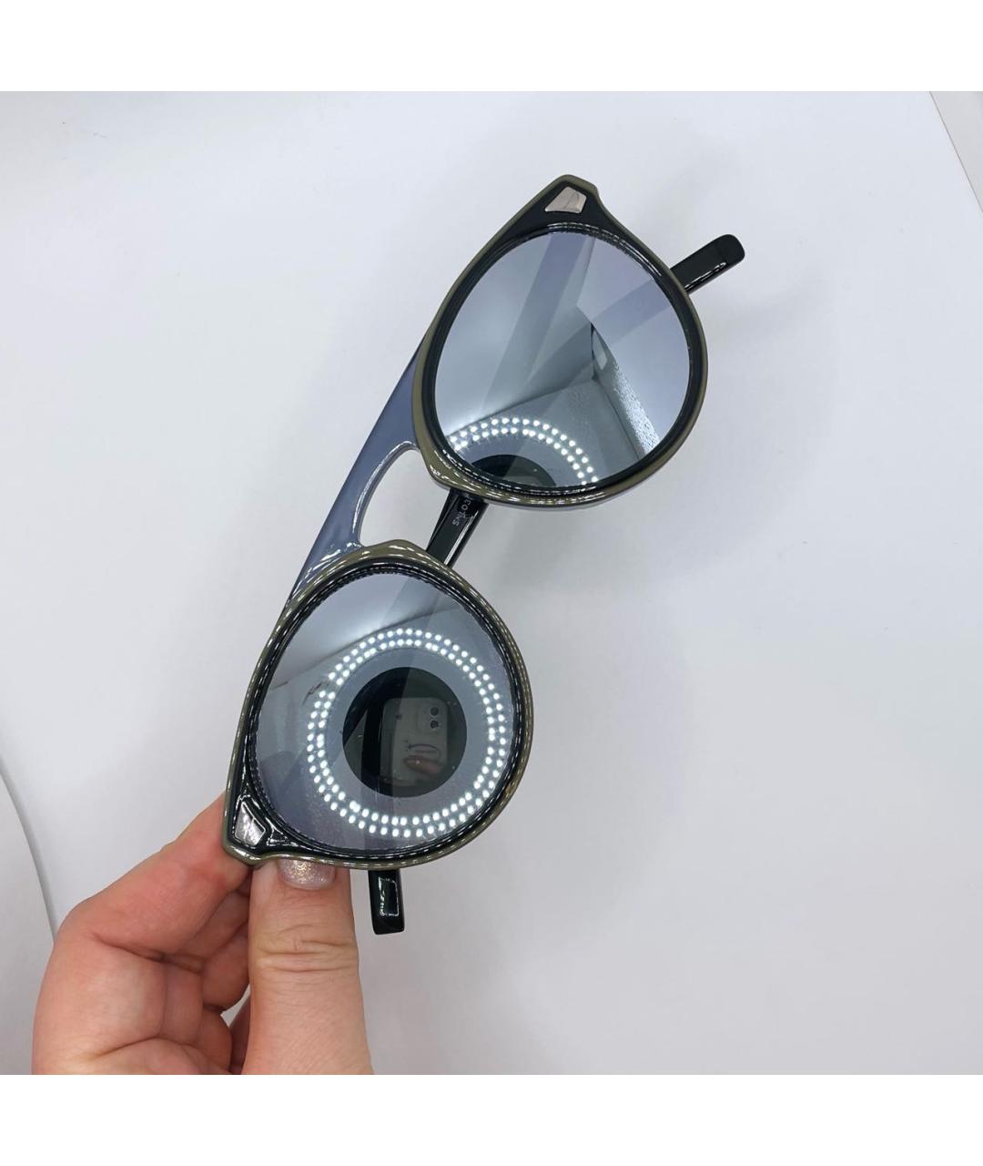 DIOR HOMME Темно-синие пластиковые солнцезащитные очки, фото 5