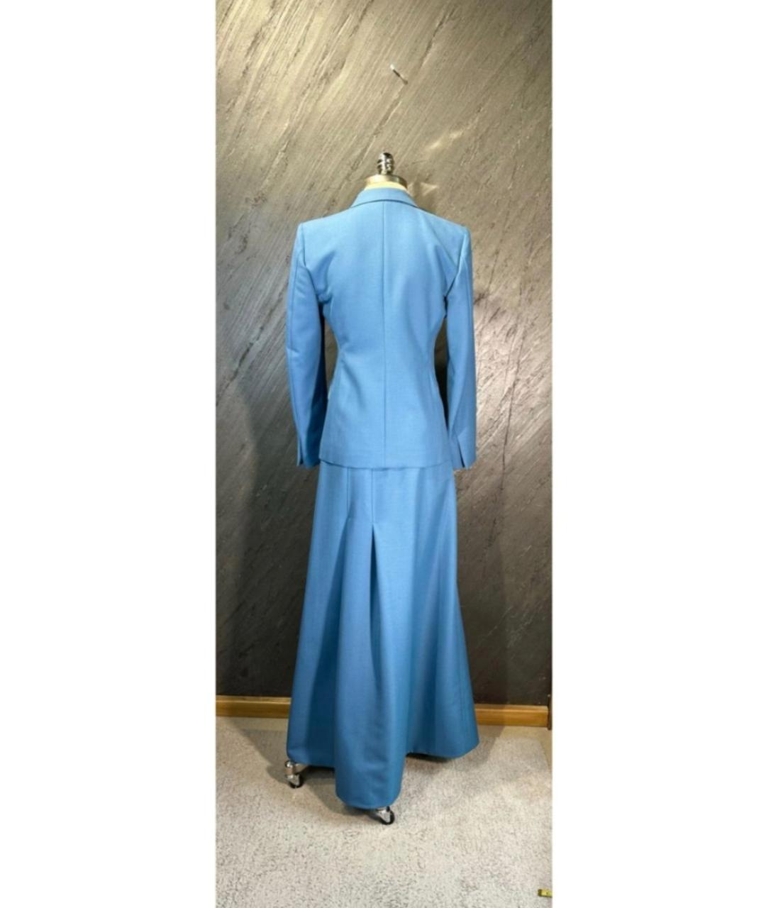 CELINE Голубой костюм с юбками, фото 4