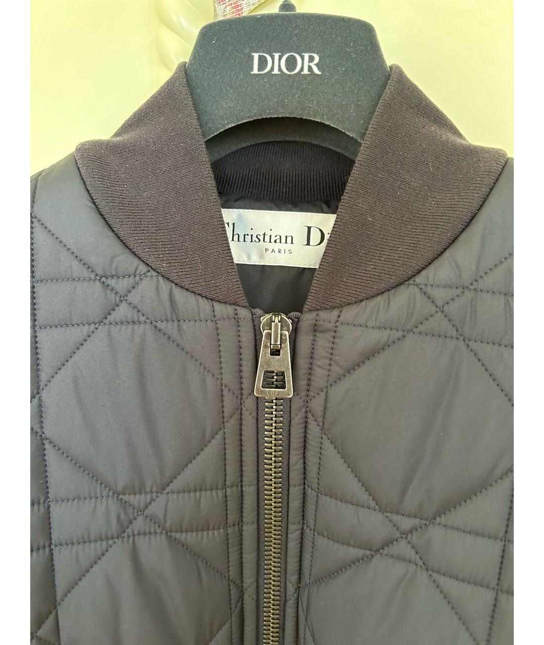 CHRISTIAN DIOR Темно-синяя полиэстеровая куртка, фото 2