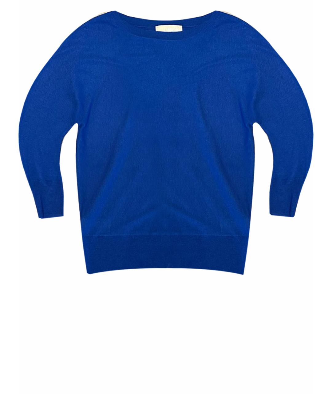 MICHAEL KORS Синий кашемировый джемпер / свитер, фото 1