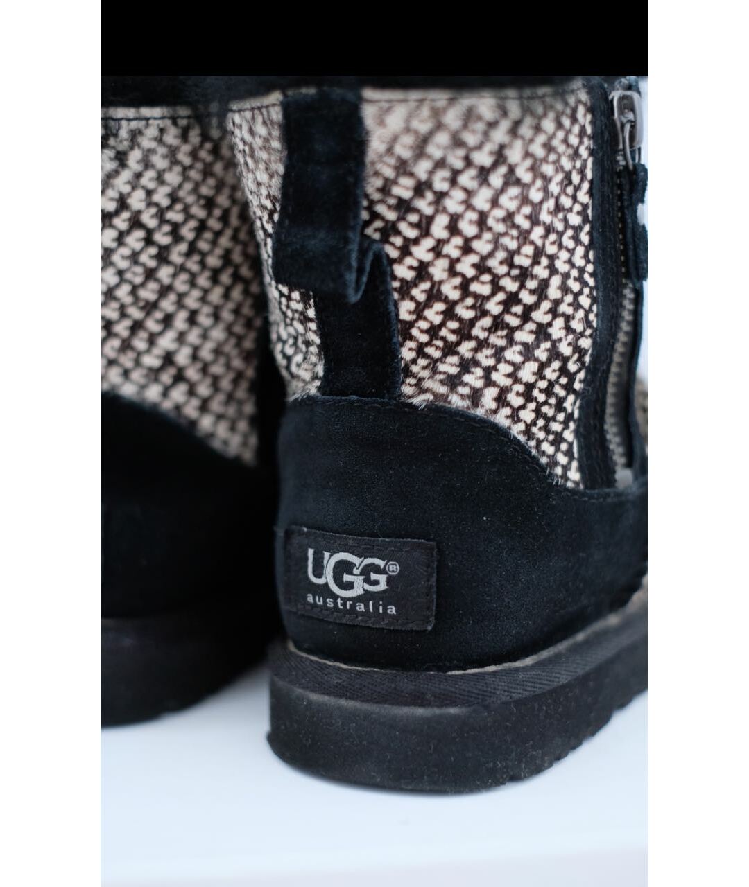 UGG AUSTRALIA Черные полусапоги, фото 4