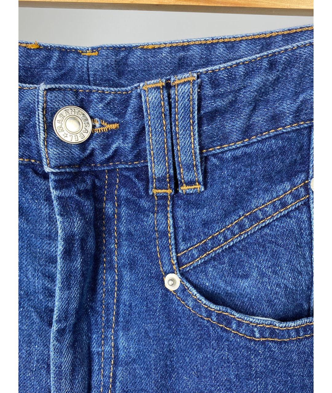 ISABEL MARANT Синие хлопковые джинсы слим, фото 3