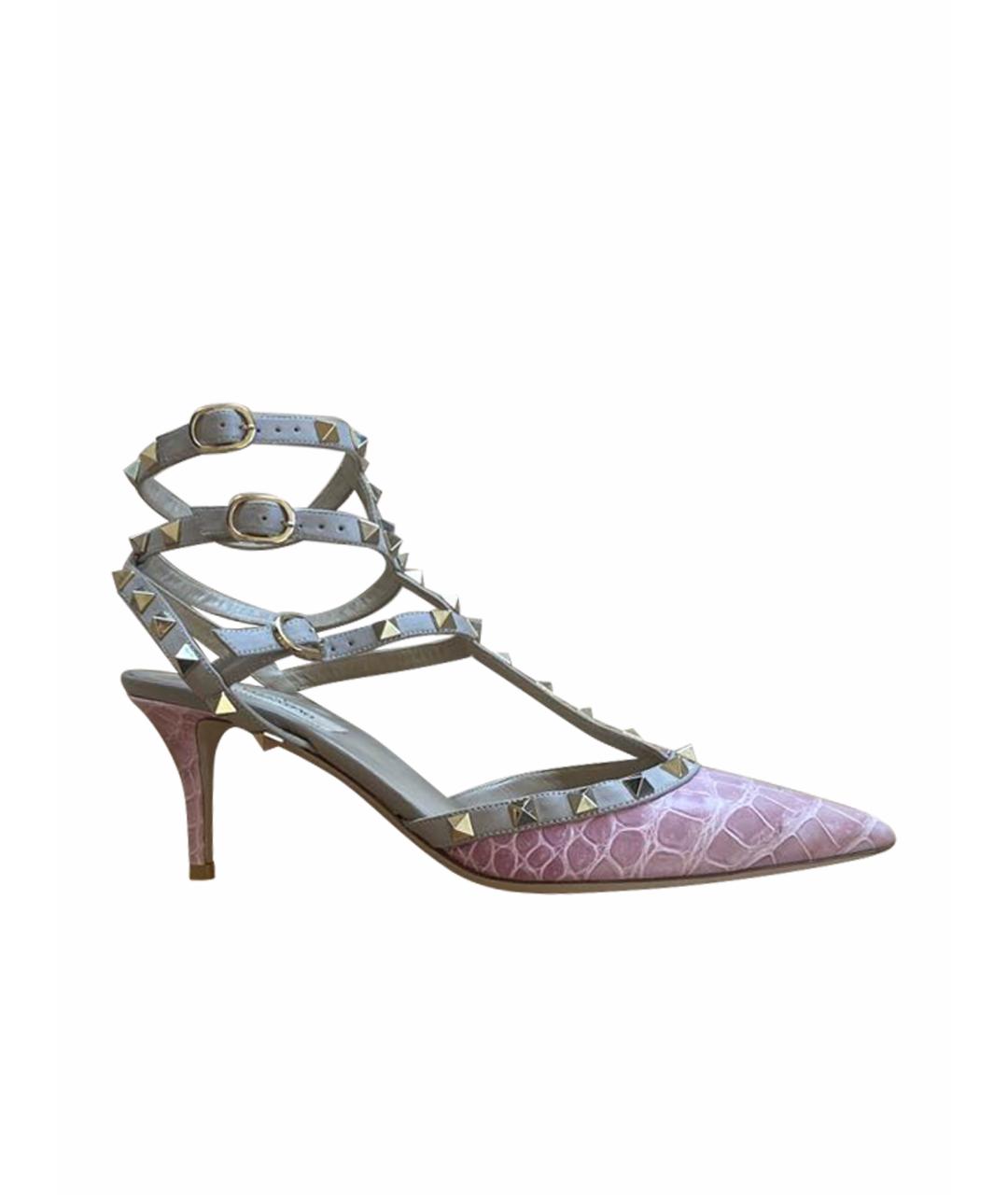 VALENTINO Розовые туфли из экзотической кожи, фото 1
