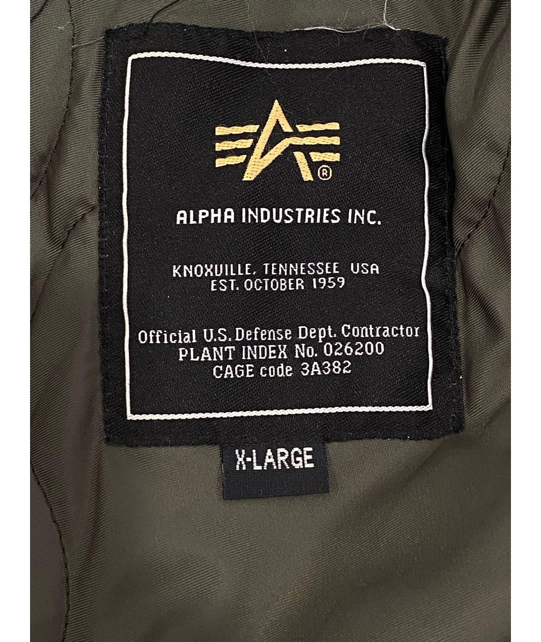 ALPHA INDUSTRIES Хаки куртка, фото 7