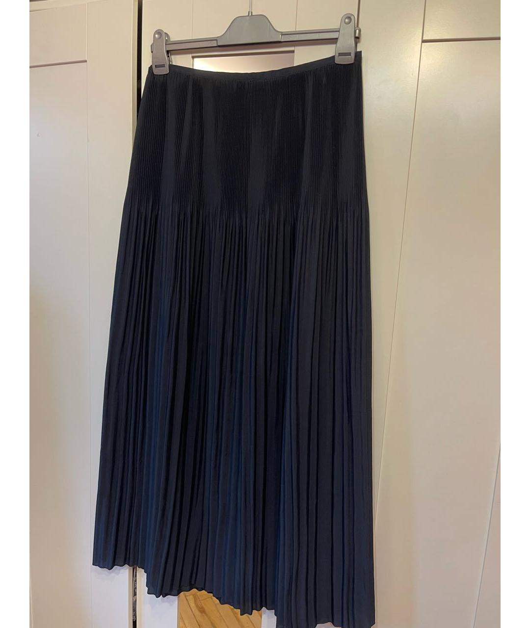 MICHAEL KORS Темно-синяя полиэстеровая юбка макси, фото 2
