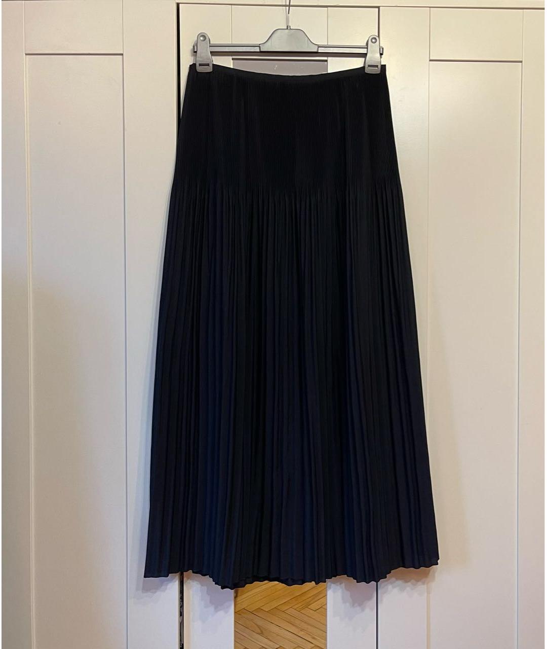 MICHAEL KORS Темно-синяя полиэстеровая юбка макси, фото 6