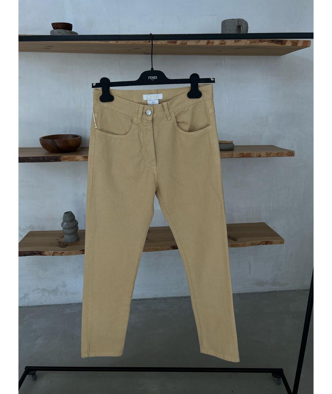 CHLOE Хлопковые прямые джинсы, фото 4