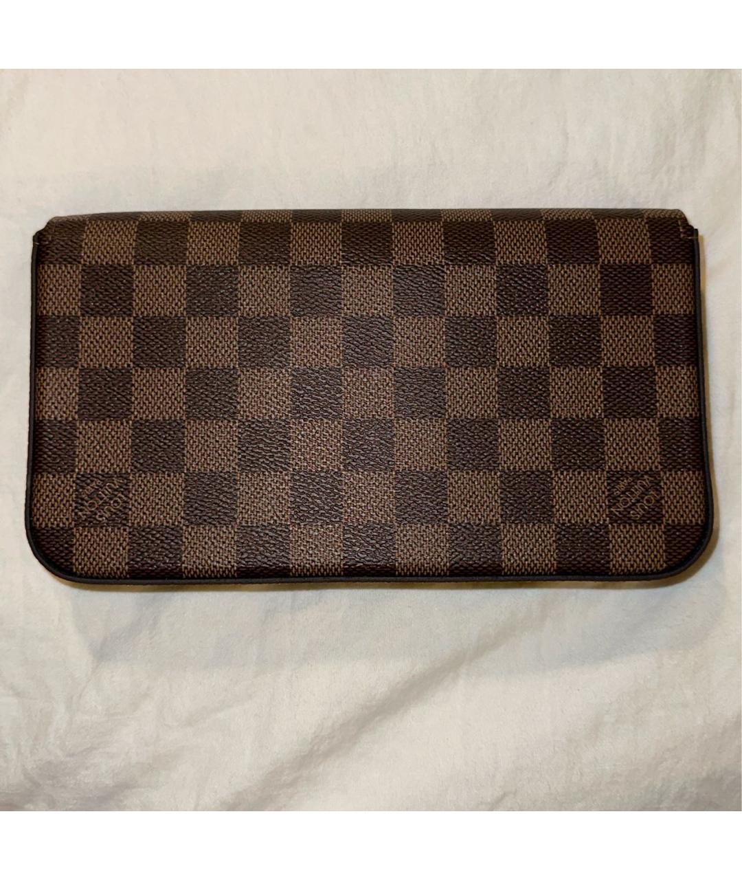 LOUIS VUITTON Коричневая кожаная сумка через плечо, фото 3