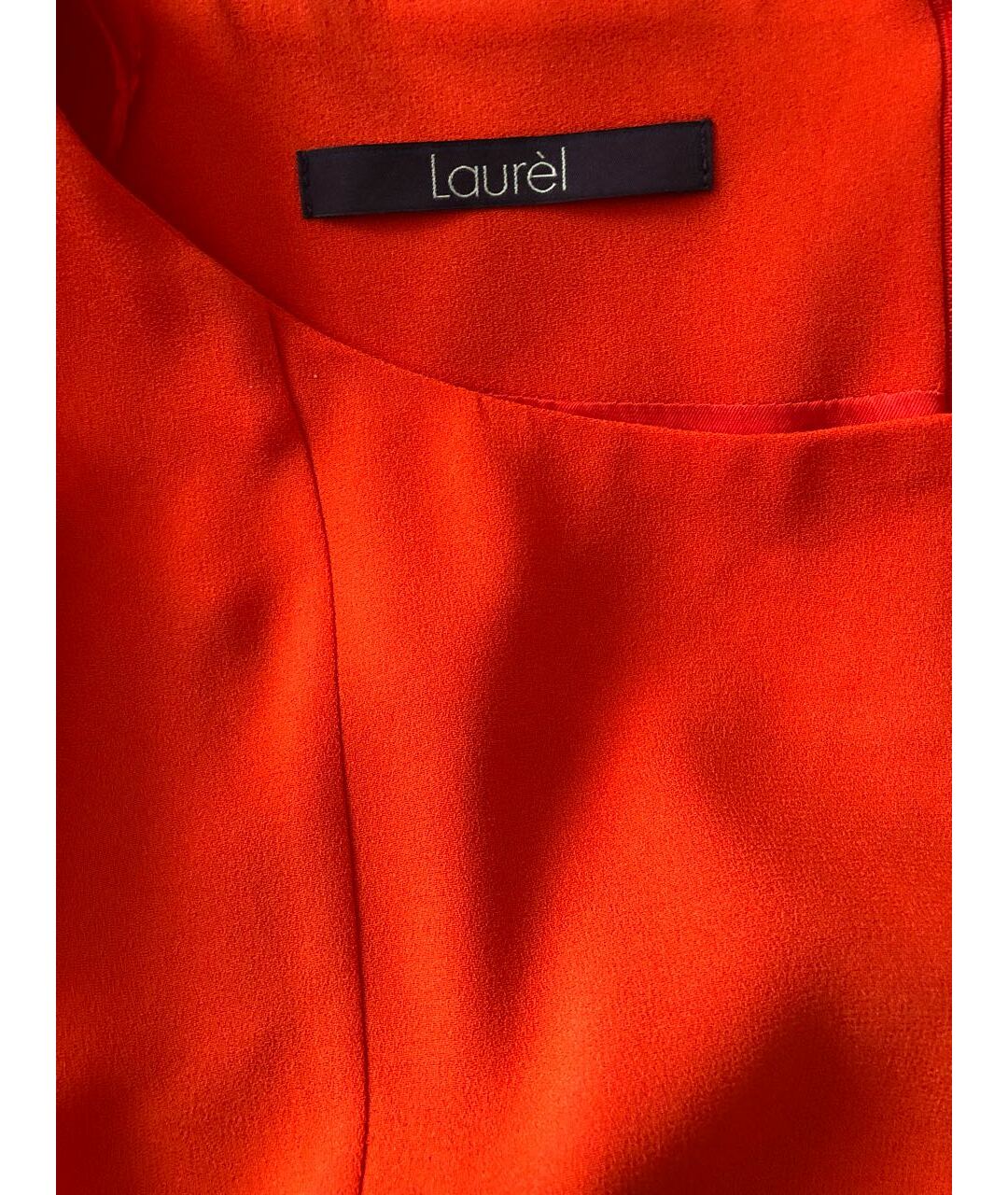 LAUREL Оранжевое ацетатное коктейльное платье, фото 4