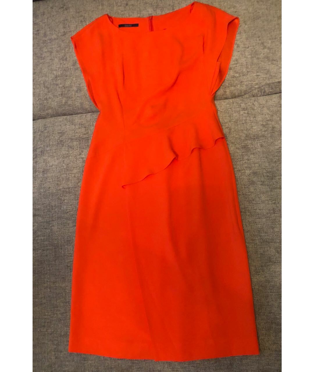 LAUREL Оранжевое ацетатное коктейльное платье, фото 9