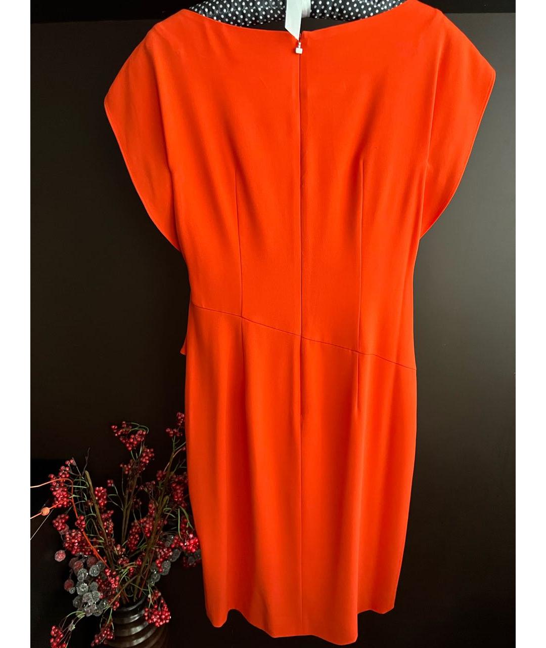 LAUREL Оранжевое ацетатное коктейльное платье, фото 5