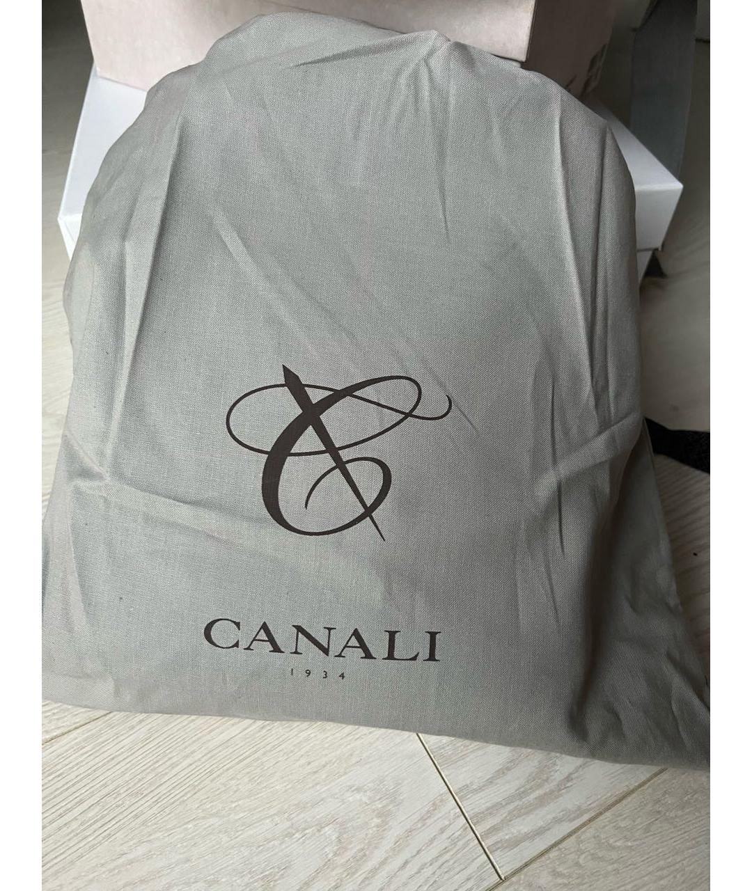 CANALI Черная кожаная сумка на плечо, фото 6