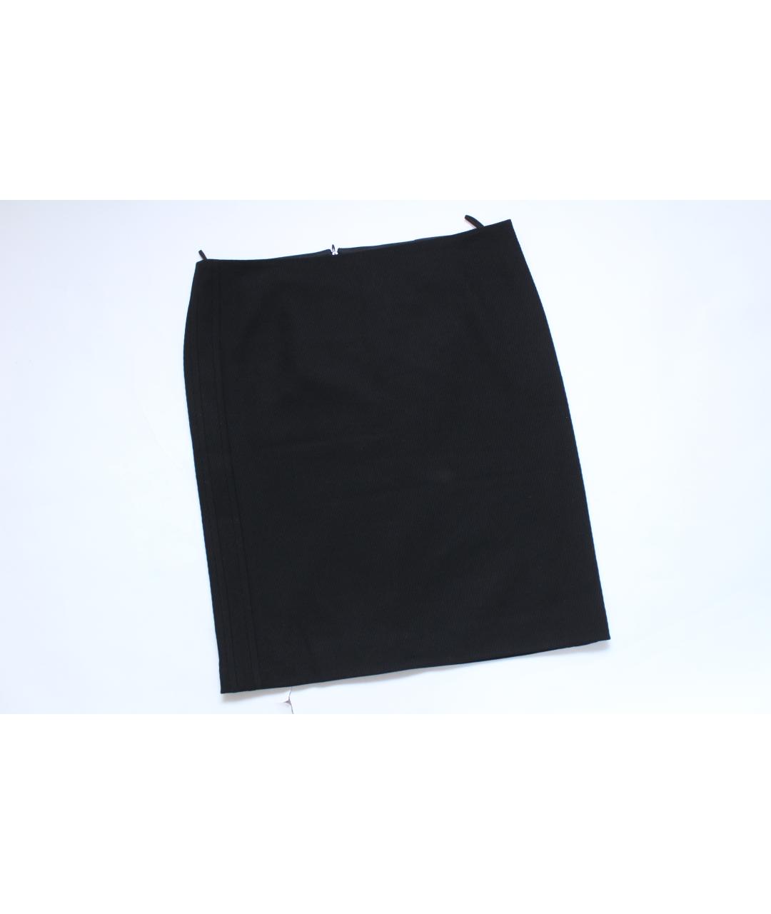 VERSACE VINTAGE Черная полиэстеровая юбка мини, фото 3