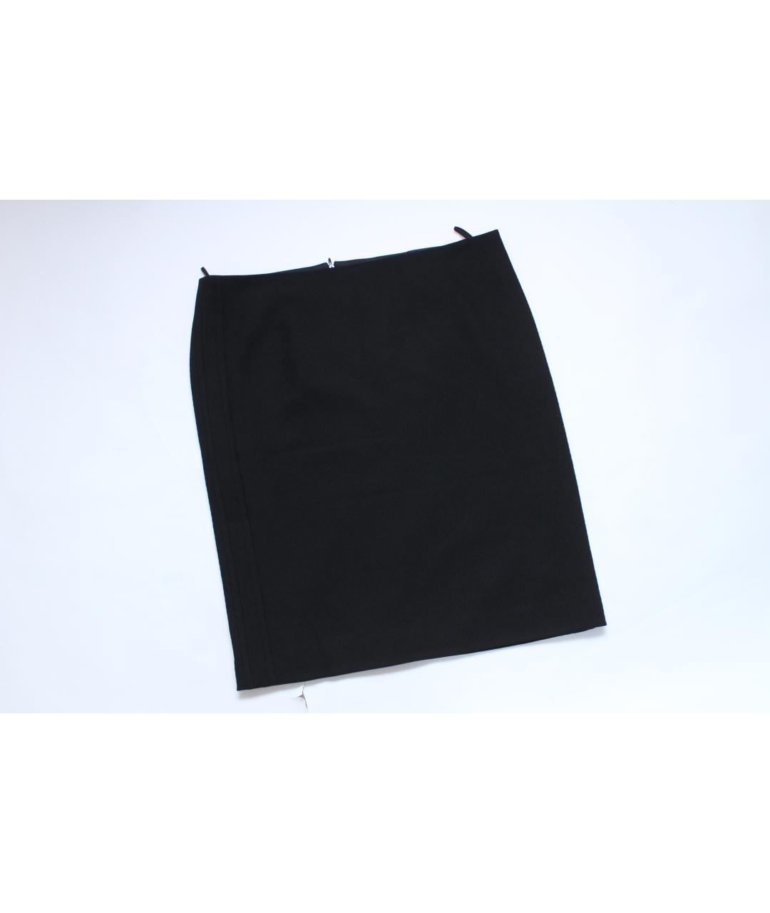 VERSACE VINTAGE Черная полиэстеровая юбка мини, фото 2