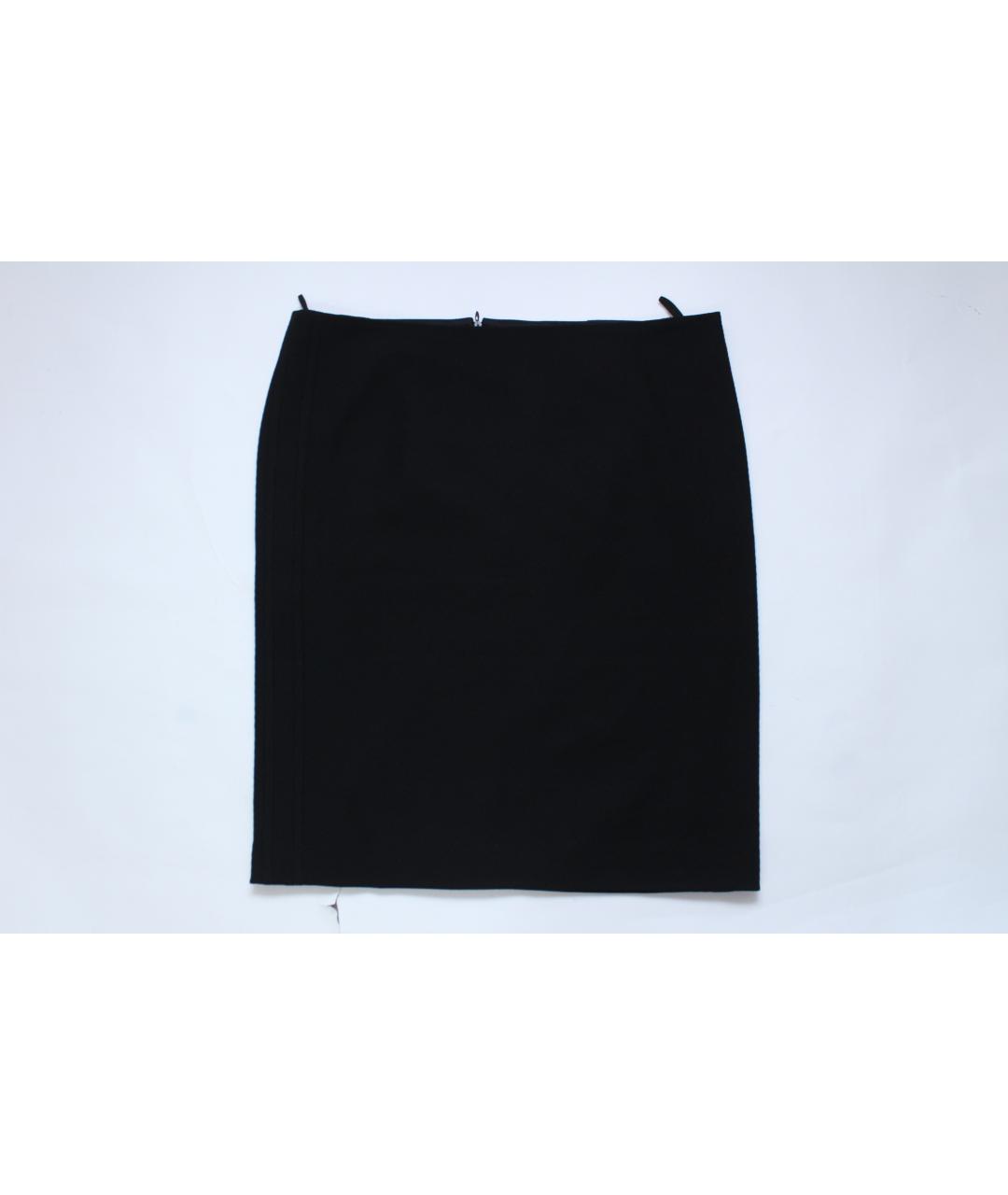 VERSACE VINTAGE Черная полиэстеровая юбка мини, фото 4