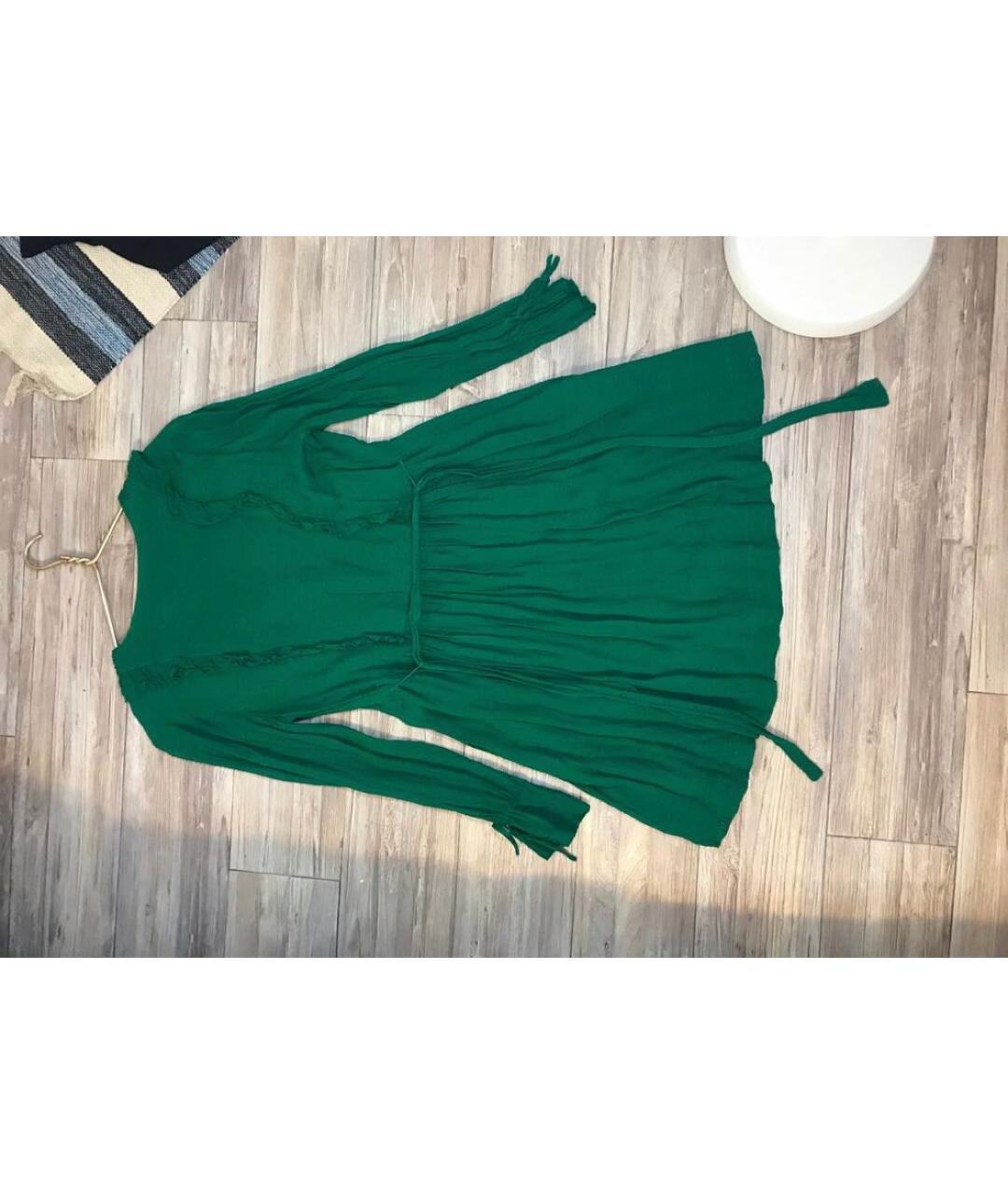 ESSENTIAL Зеленые вискозное платье, фото 2