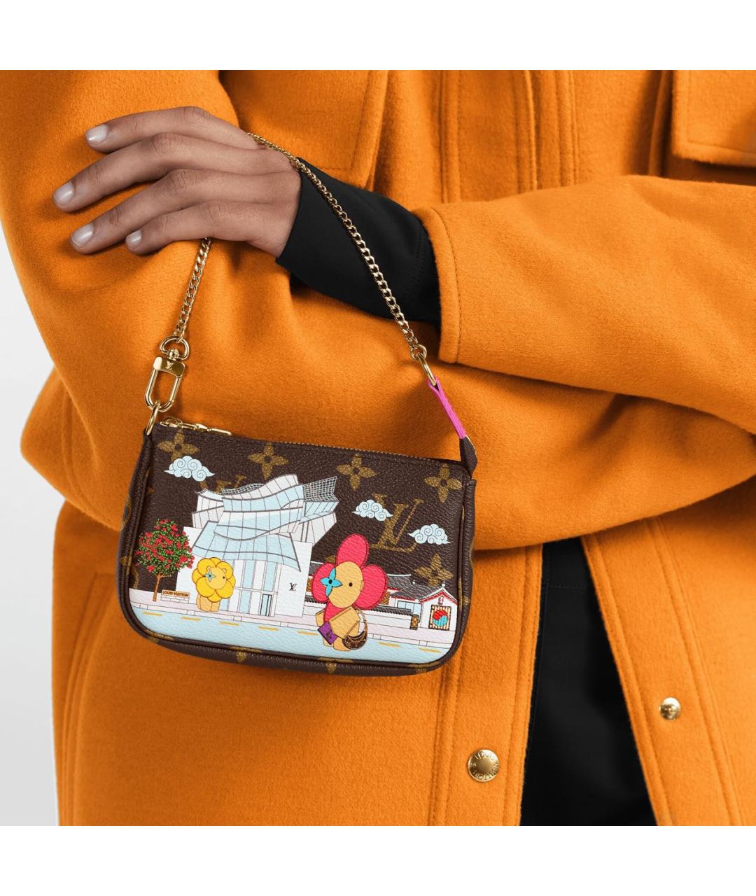 LOUIS VUITTON Коричневая сумка с короткими ручками, фото 6