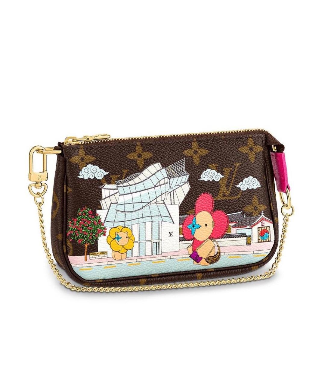LOUIS VUITTON Коричневая сумка с короткими ручками, фото 1