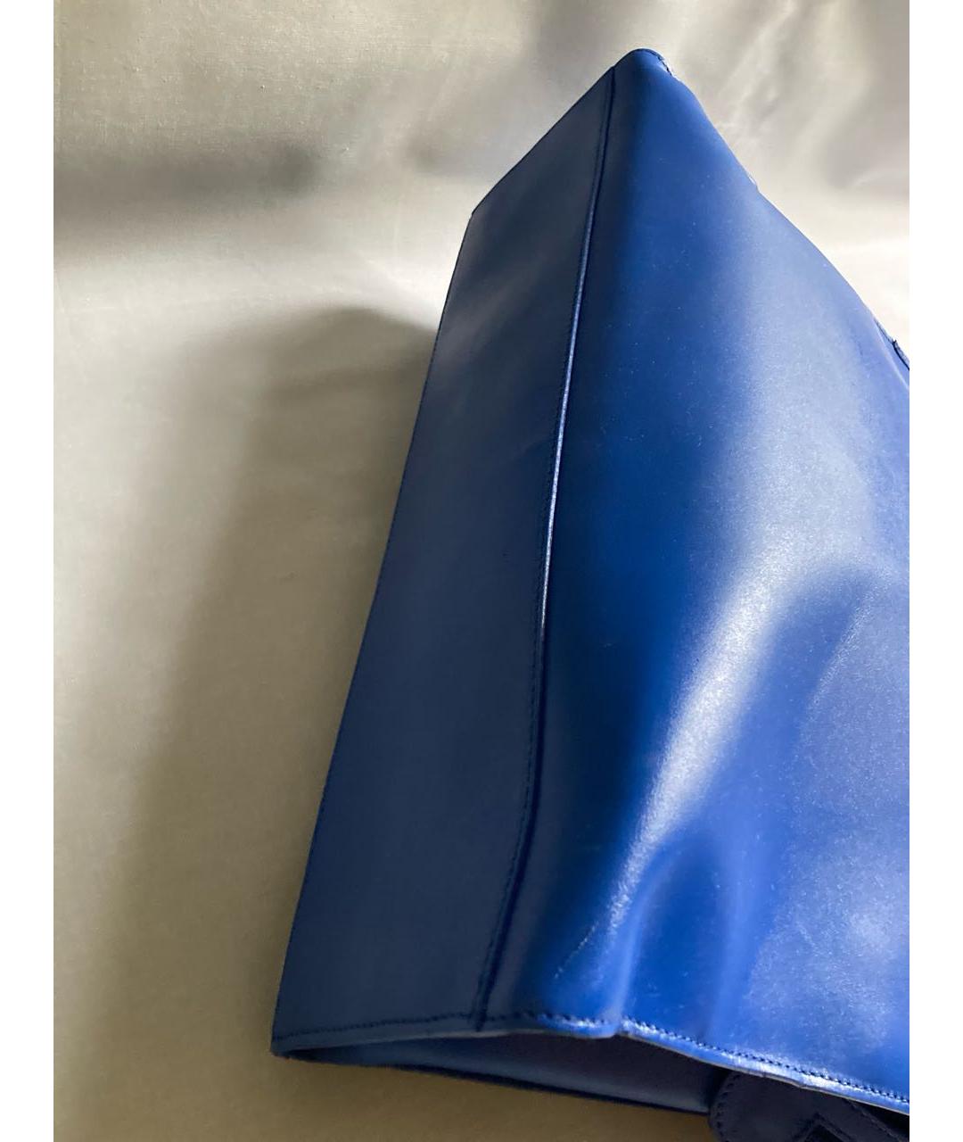 DUPONT Синяя кожаная сумка тоут, фото 8