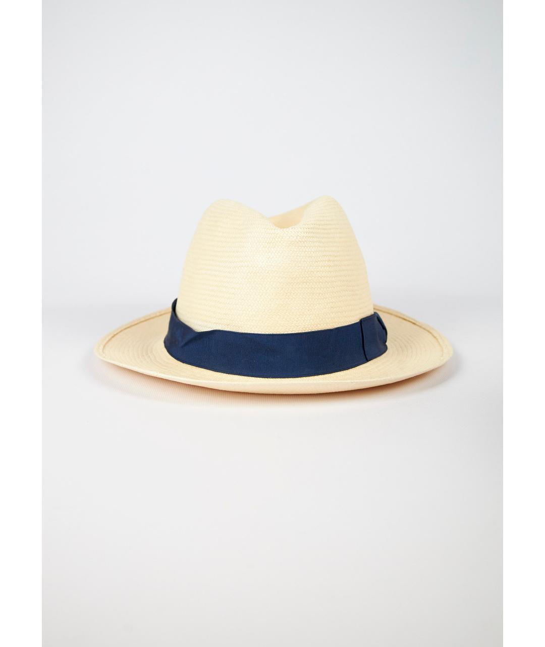 BORSALINO Бежевая соломенная шляпа, фото 2