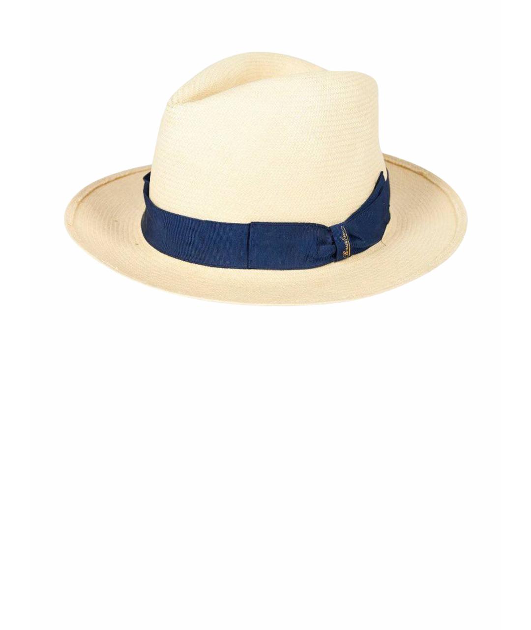 BORSALINO Бежевая соломенная шляпа, фото 1