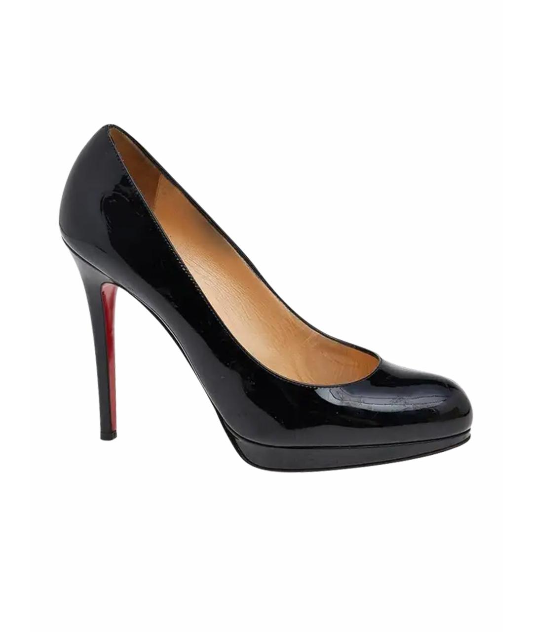 CHRISTIAN LOUBOUTIN Черные туфли из лакированной кожи, фото 1