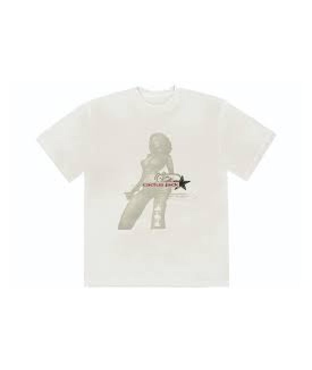CACTUS JACK BY TRAVIS SCOTT Бежевая хлопковая майка, фото 1