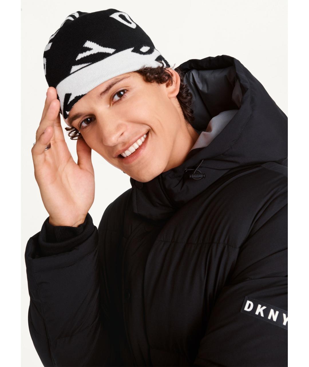 DKNY Черная шапка, фото 3