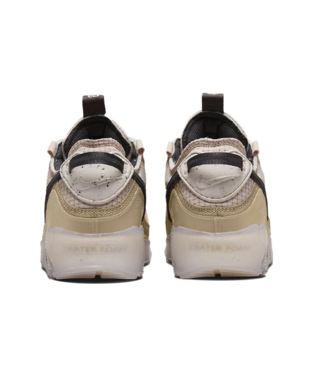 NIKE Бежевые текстильные низкие кроссовки / кеды, фото 4