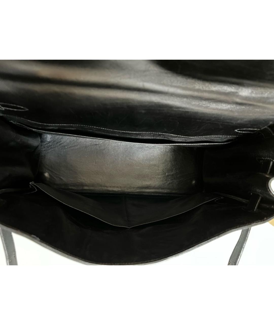 HERMES PRE-OWNED Черная кожаная сумка тоут, фото 5