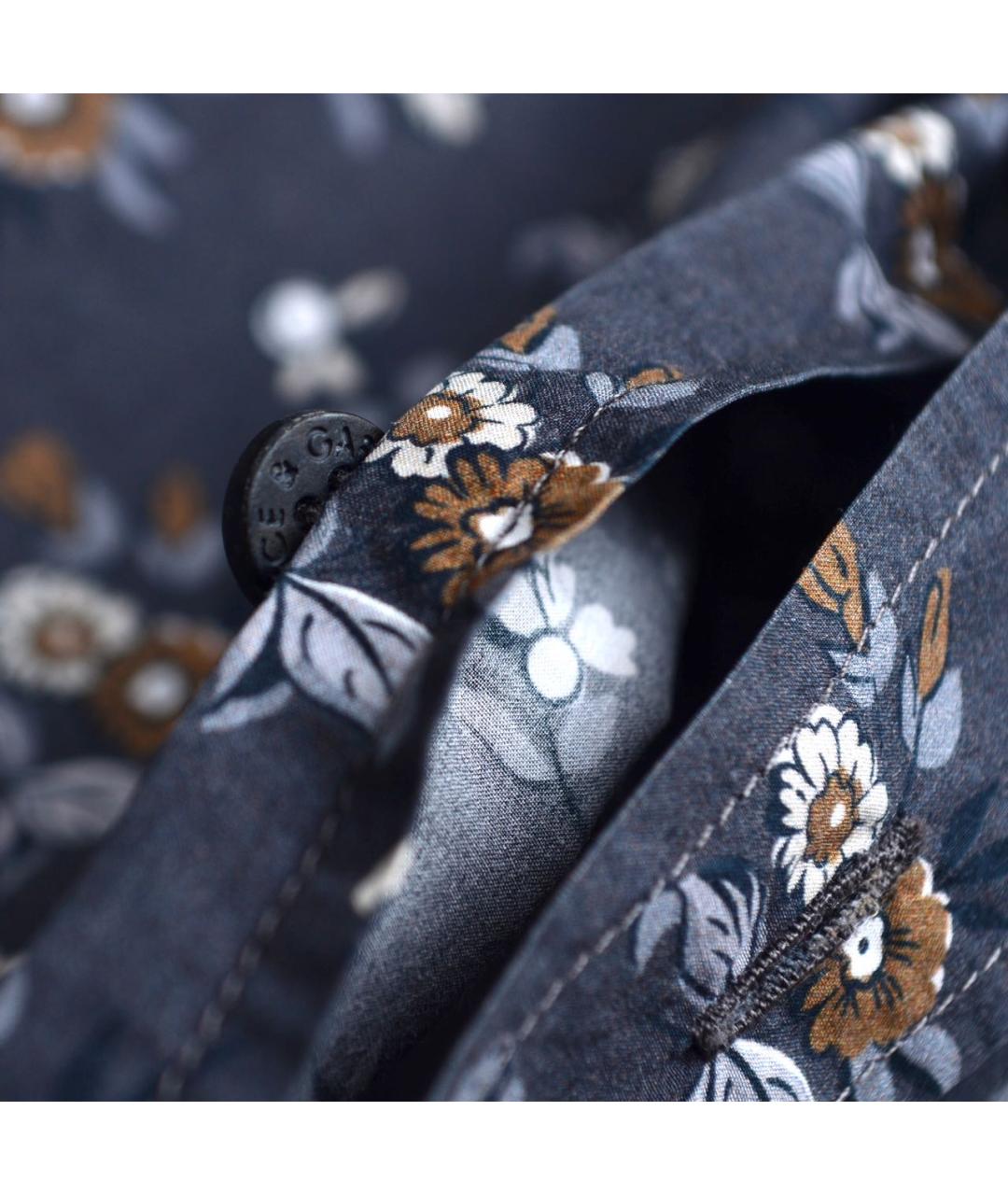 DOLCE&GABBANA Антрацитовая хлопковая кэжуал рубашка, фото 5