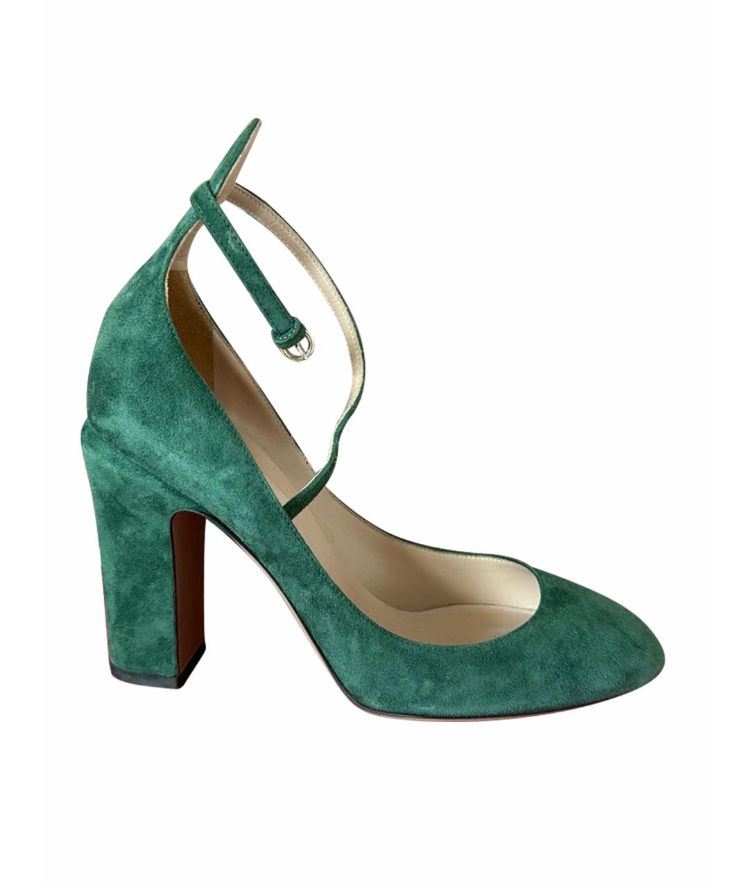 VALENTINO Зеленые замшевые туфли, фото 1