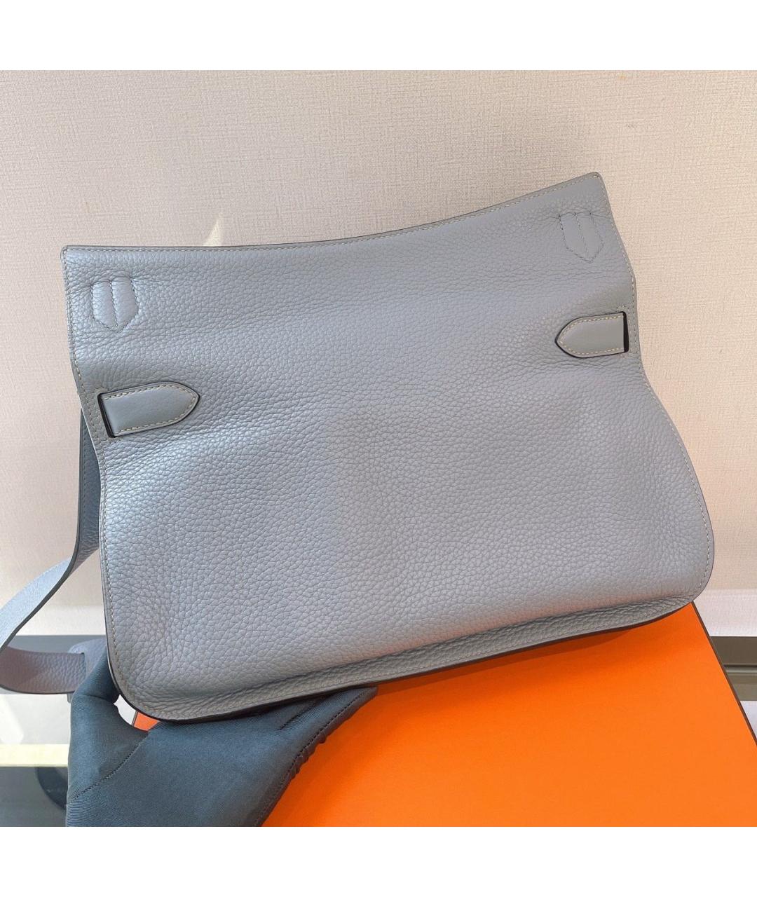 HERMES Голубая кожаная сумка через плечо, фото 2