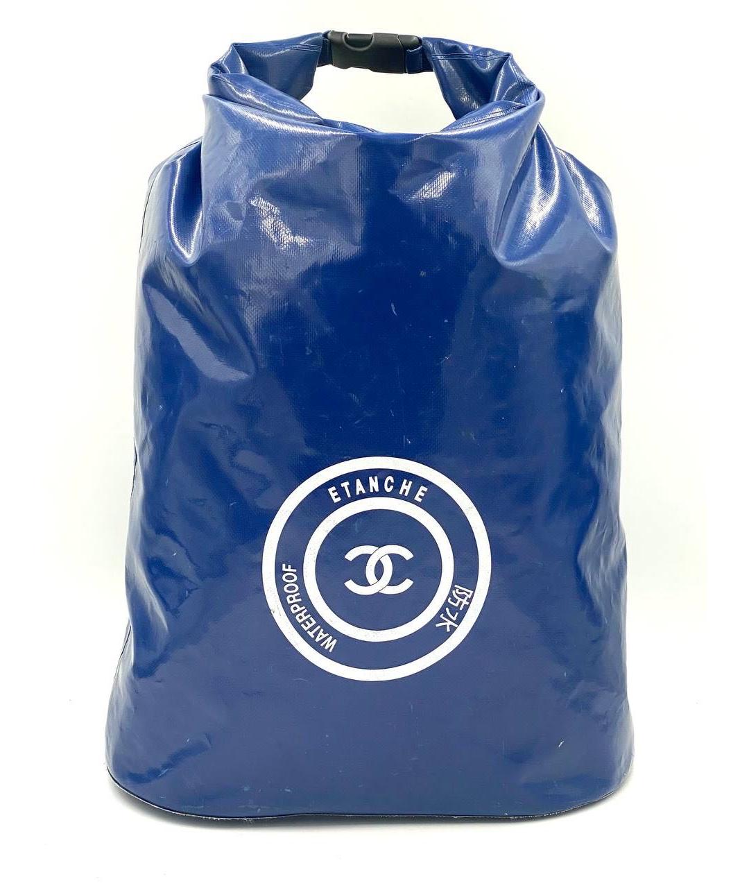 CHANEL PRE-OWNED Темно-синяя синтетическая дорожная/спортивная сумка, фото 7