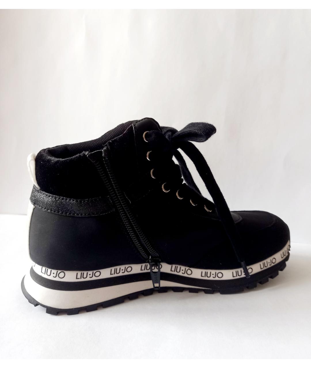 LIU JO Черные текстильные ботинки, фото 4