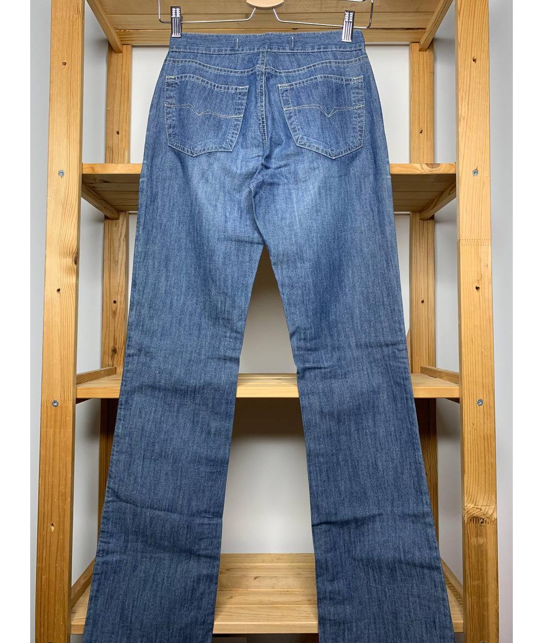 VERSACE JEANS COUTURE Синие хлопковые джинсы клеш, фото 2