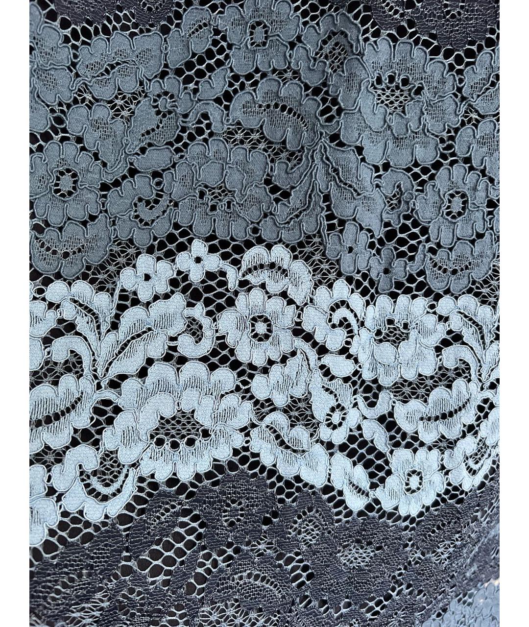SANDRO Голубая кружевная юбка миди, фото 4