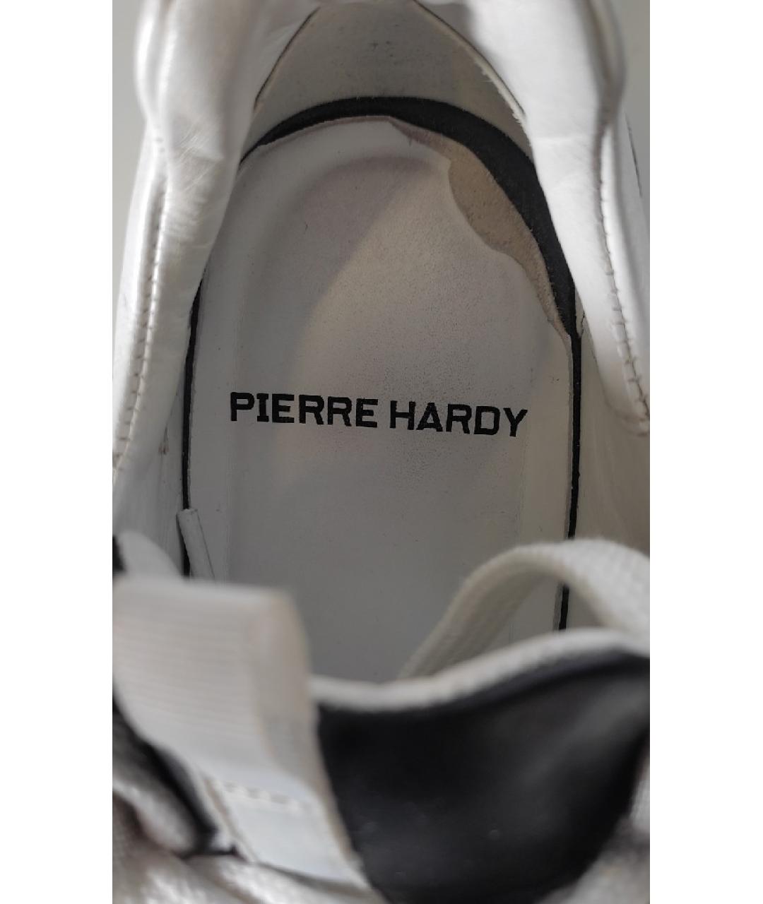PIERRE HARDY Черные кожаные кроссовки, фото 9