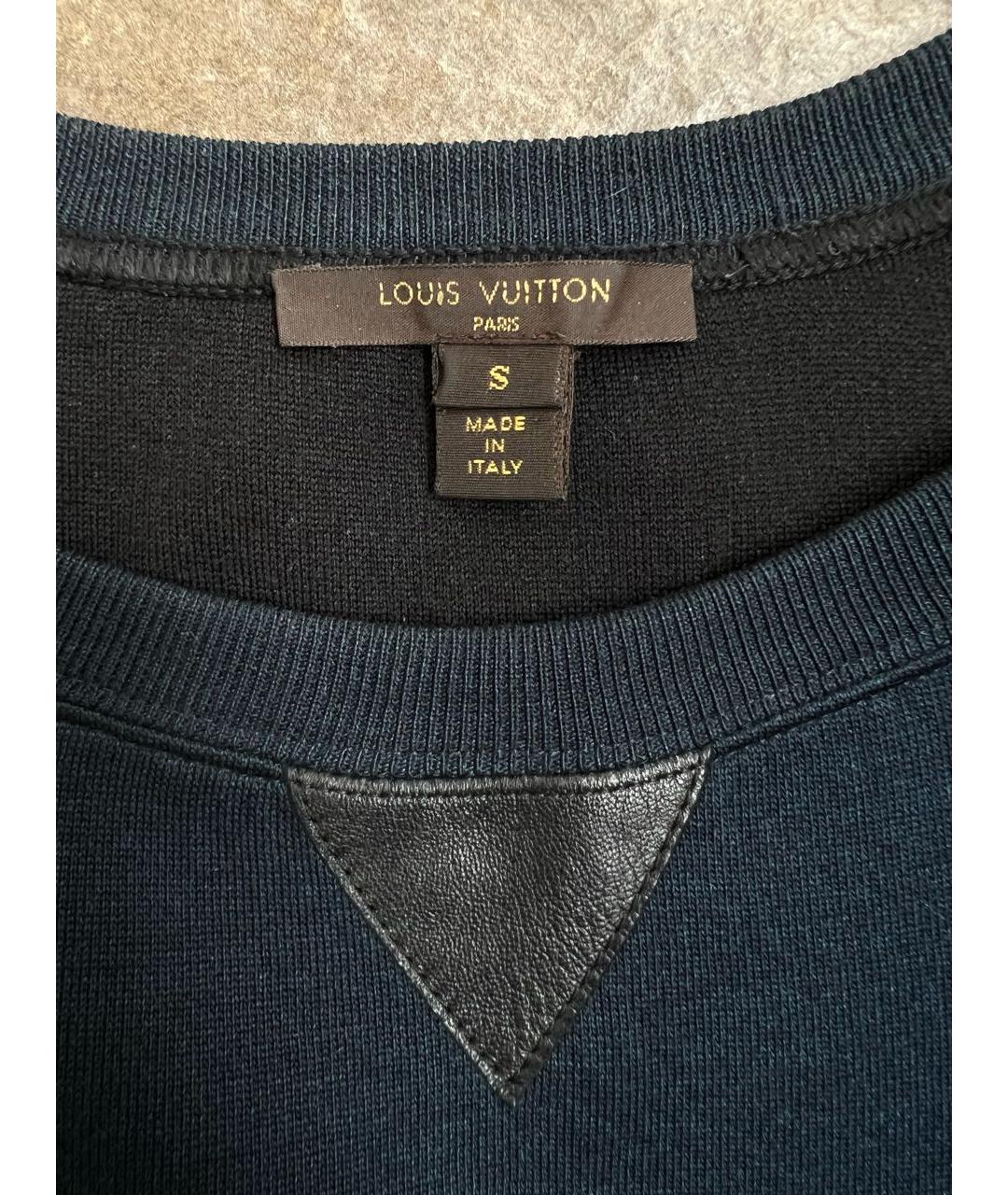 LOUIS VUITTON Темно-синее шерстяное повседневное платье, фото 4